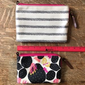 2 Fossil cosmetic bags
